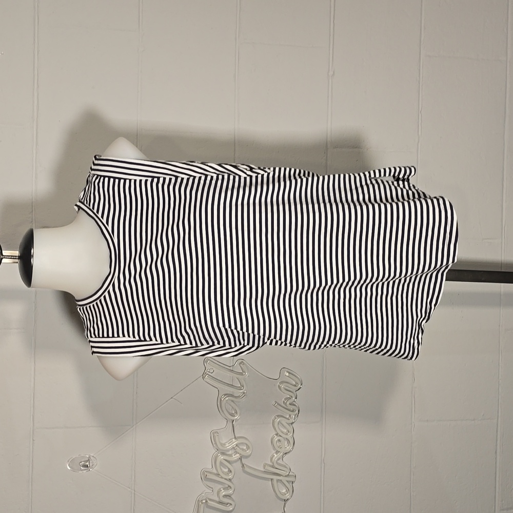 Michael Kors Bule and White striped shirt